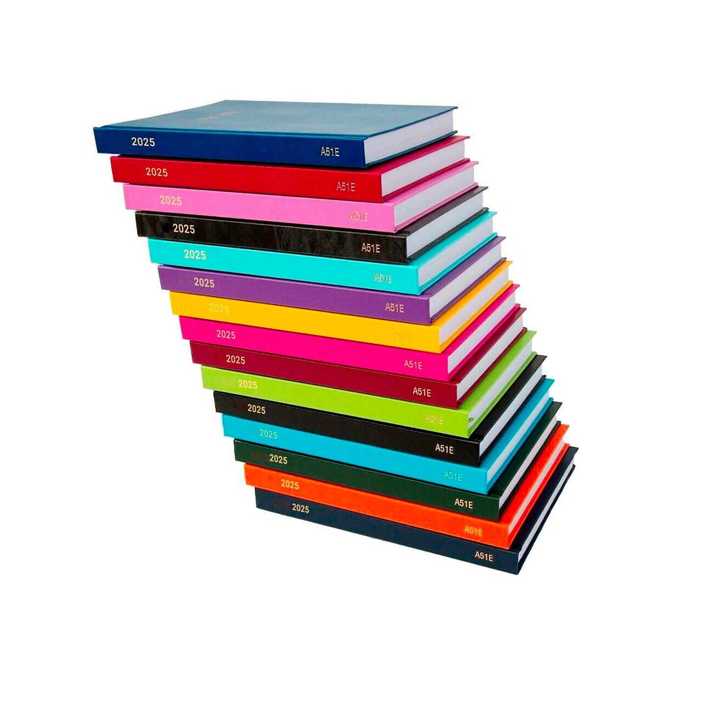 2025 A4 A5 A6 Day to Page or Week To View Diary Full Year Planner Desk Hardback