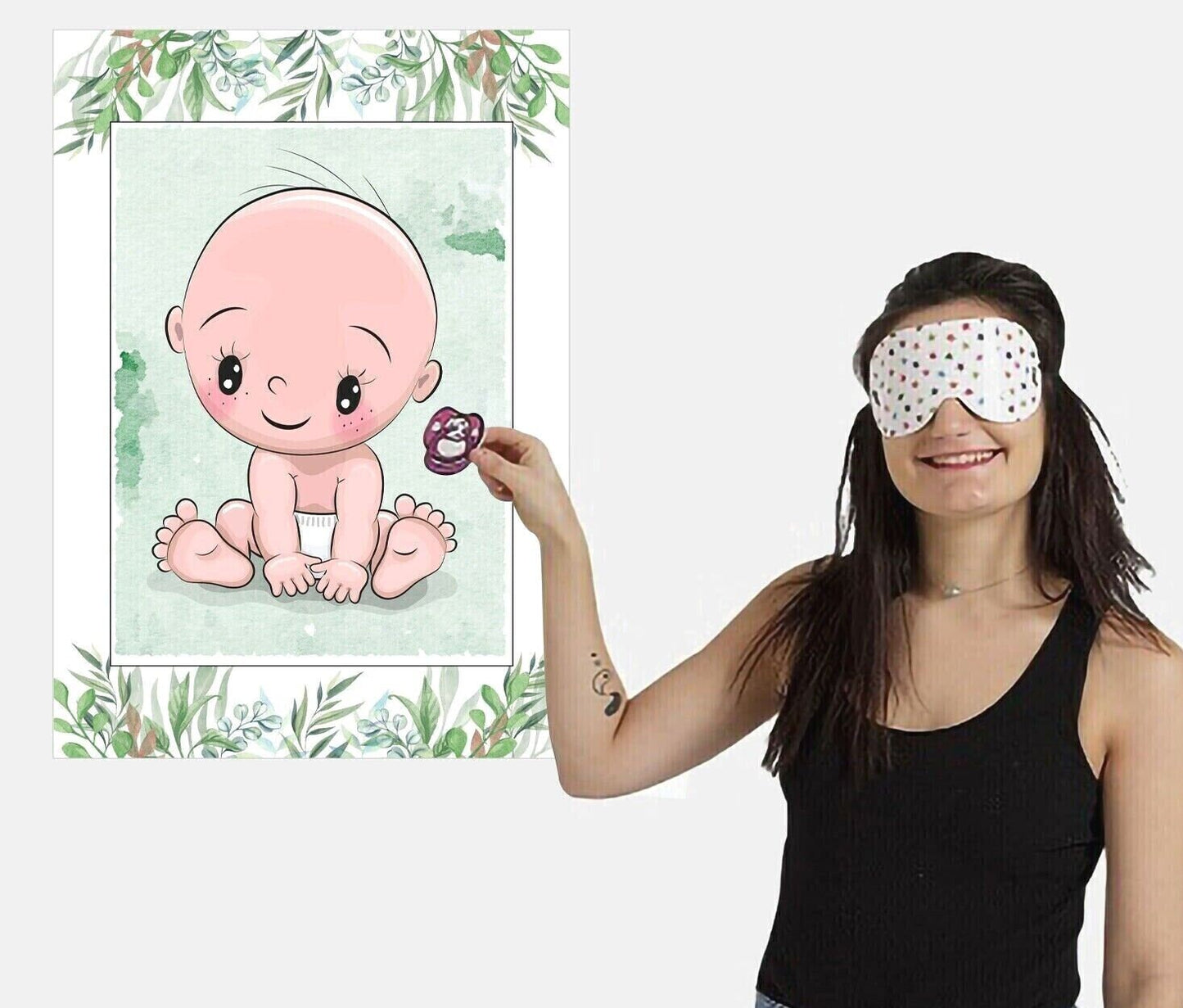 Pin The Dummy OnThe Baby Girl Boy baby shower Party Game Select Number of Players Keechi & co.