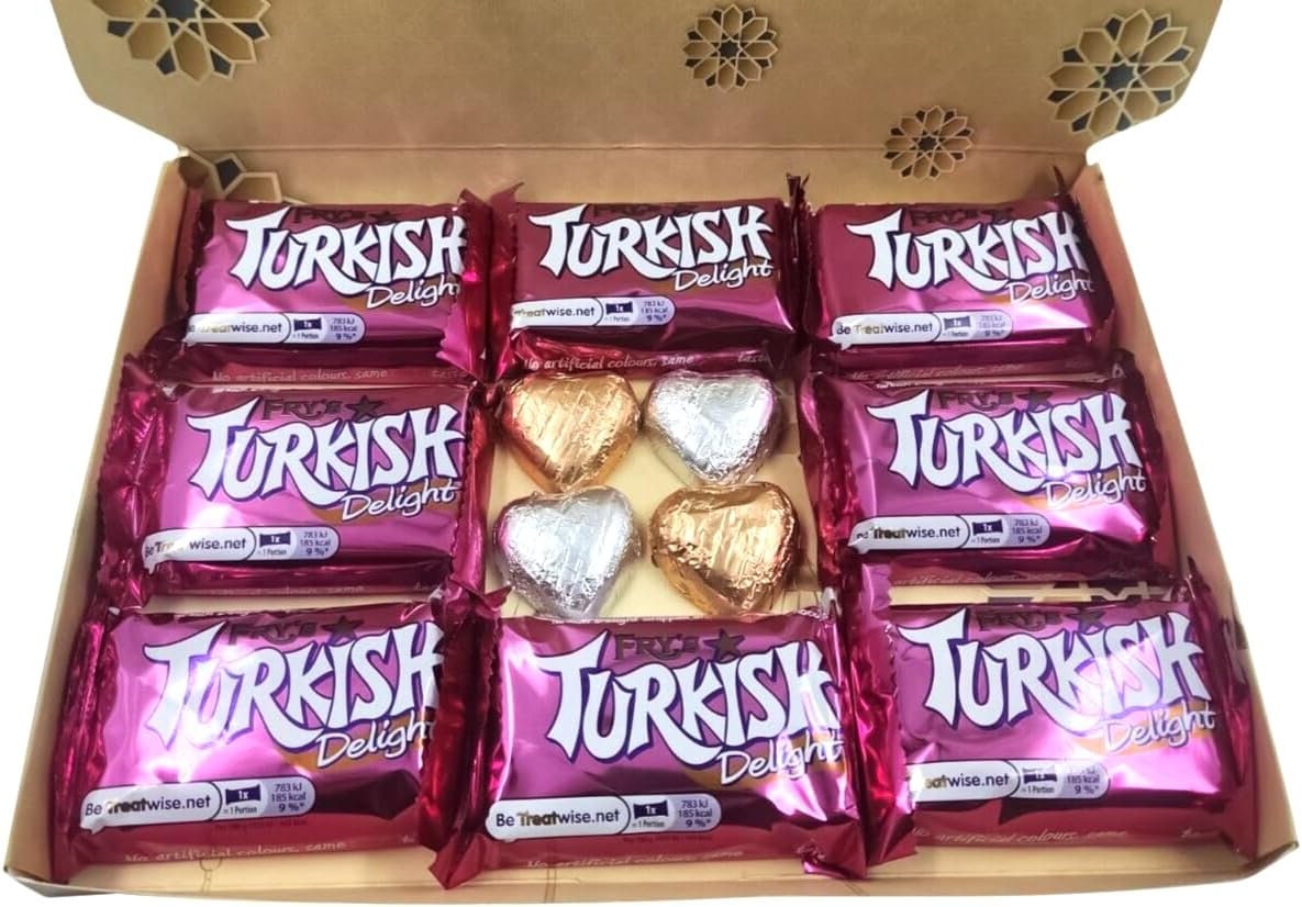 Frys Turkish Delight Chocolate Sweet Cadbury Gift Box Hamper Eid Mubarak Present Keechi & co.