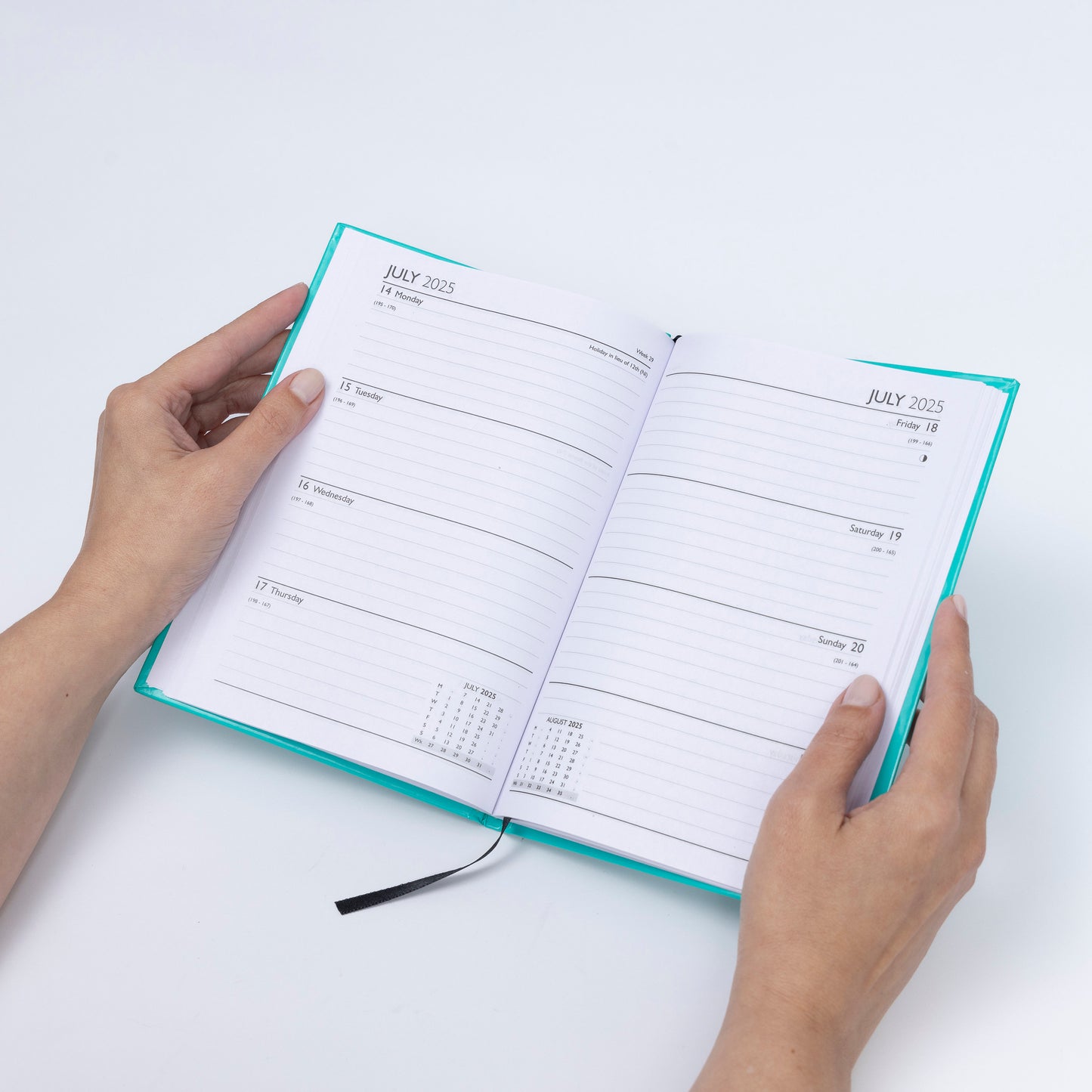 2025 Diary A5 Week to view Full Year Office Year Planner Hardback Diaries Keechi & co.