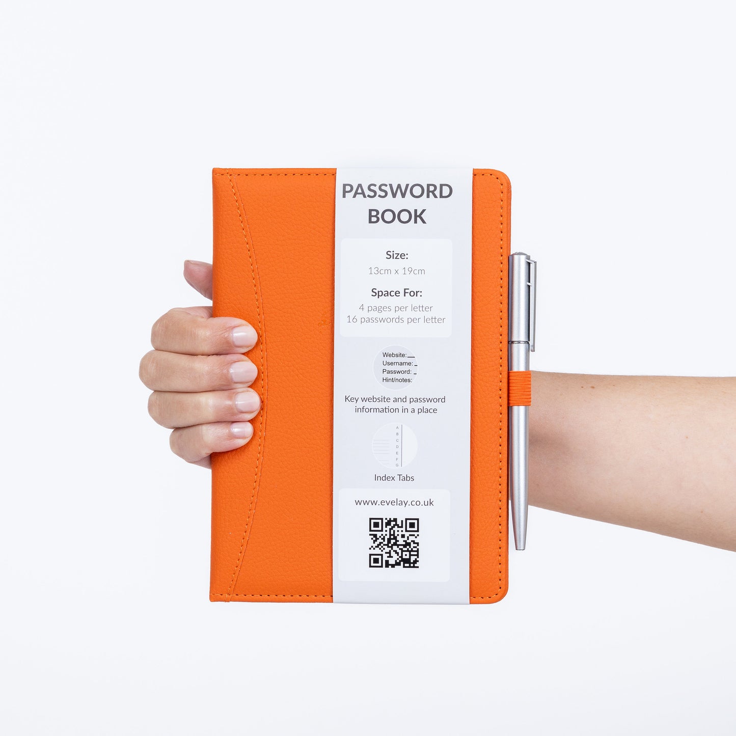 Password Username Book A-Z Index Hard Back A5 Contact Book lime bottle green grey brown With Pen Keechi & co.