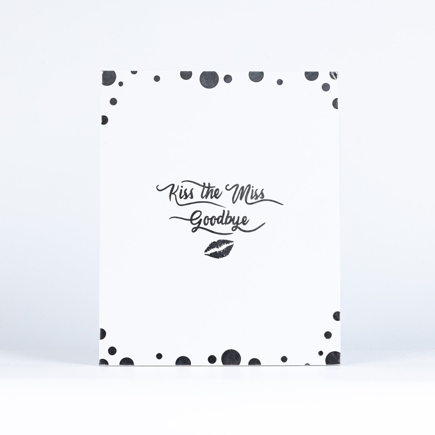 Hen Party Game Accessories Kiss The Miss Goodbye Silver Foil Do Gift With Pen