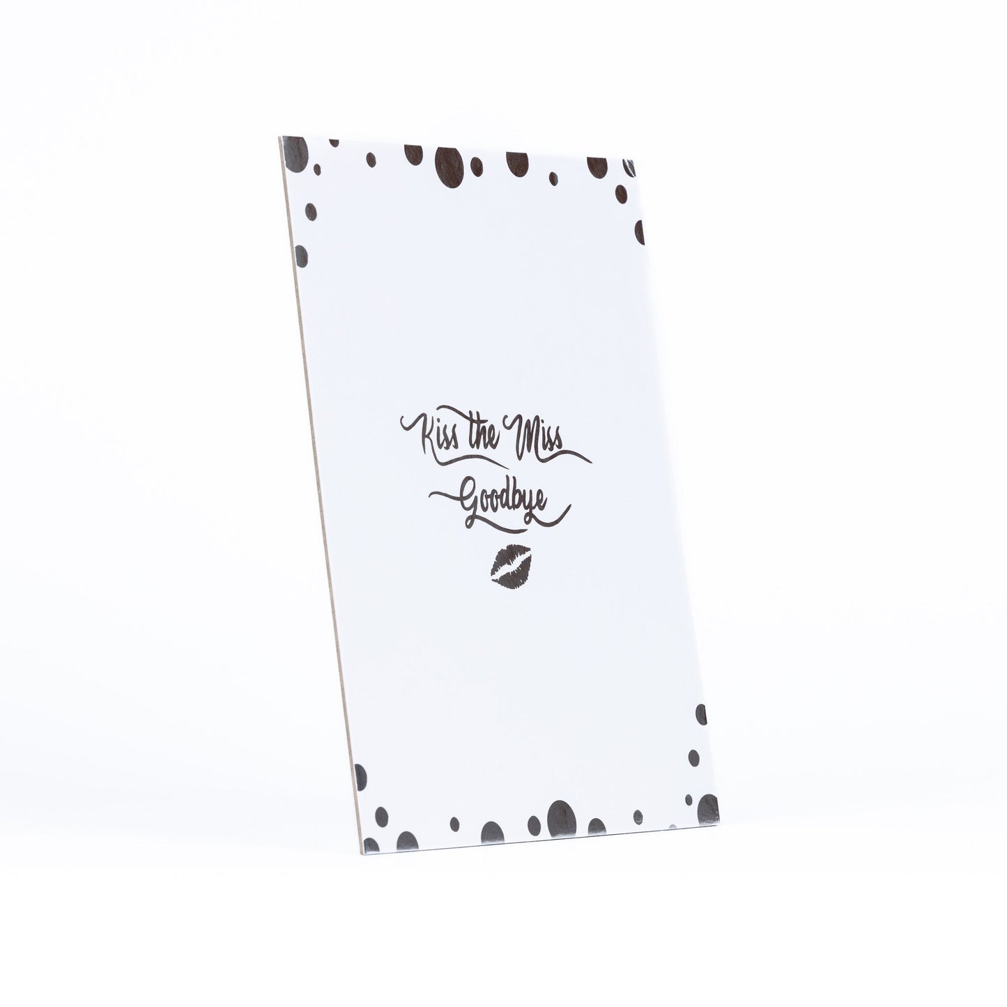 Hen Party Game Accessories Kiss The Miss Goodbye Silver Foil Do Gift With Pen