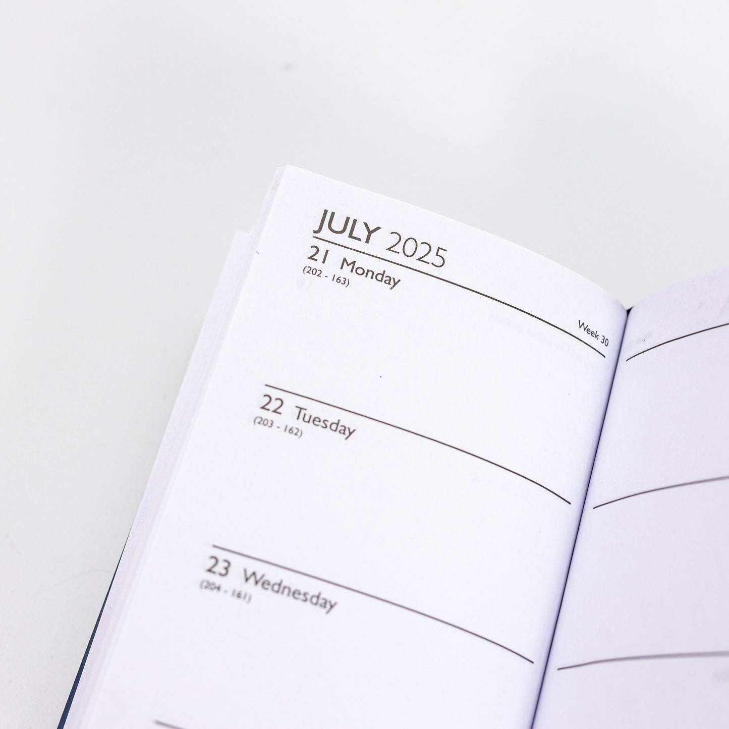 2025 Diary Slim Size Week to View Diaries Full Year Journal Calendar Planner