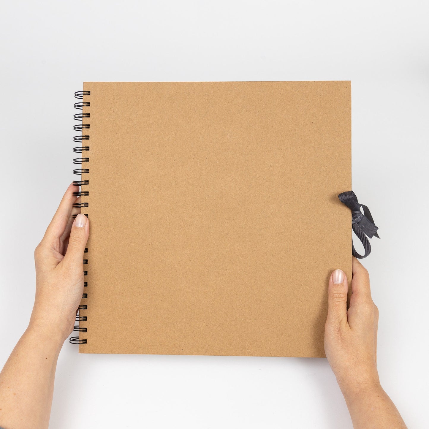 Kraft Scrapbook: Square Spiral-Bound Photo Album (12" x 12")
