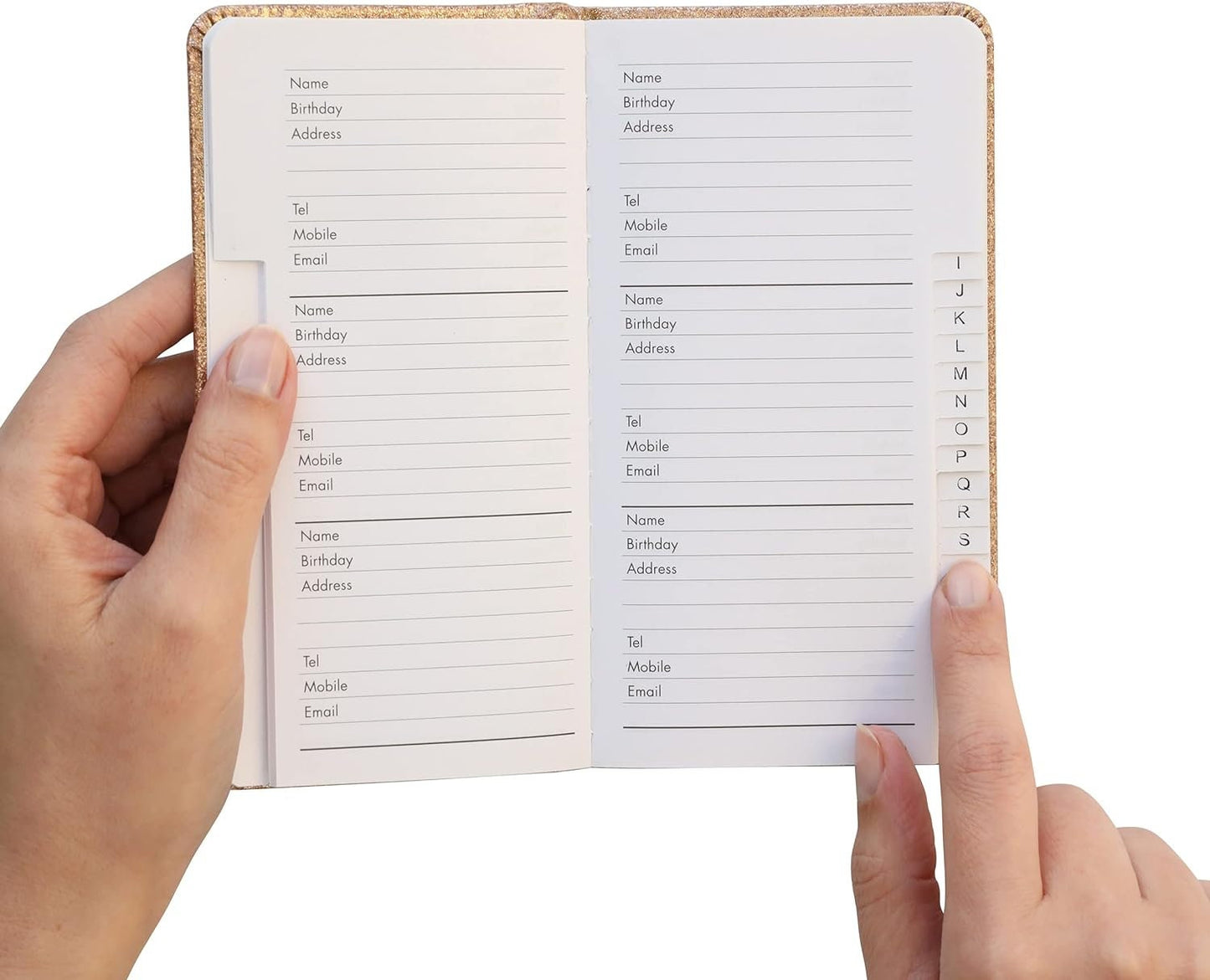 Telephone Address Book A-Z Index Hard Back Cover Slim Address - Birthday Book Keechi & co.