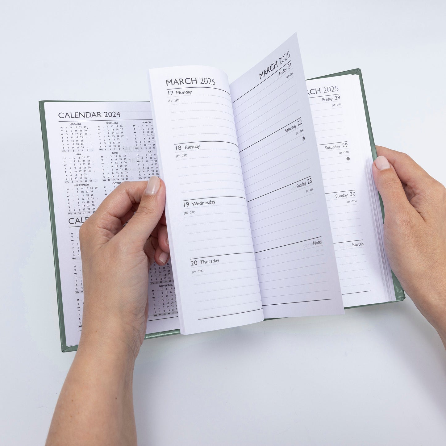 2025 Diary A5 Slim Pocket Size Week to View 2025 Diaries Full Year Planner