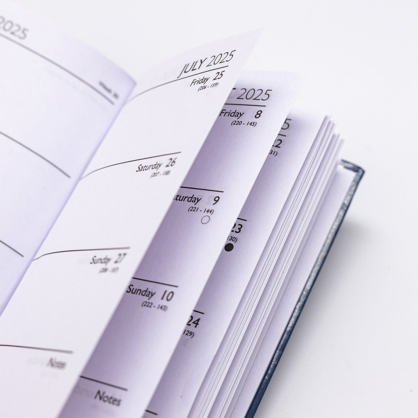 2025 Diary Slim Size Week to View Diaries Full Year Journal Calendar Planner