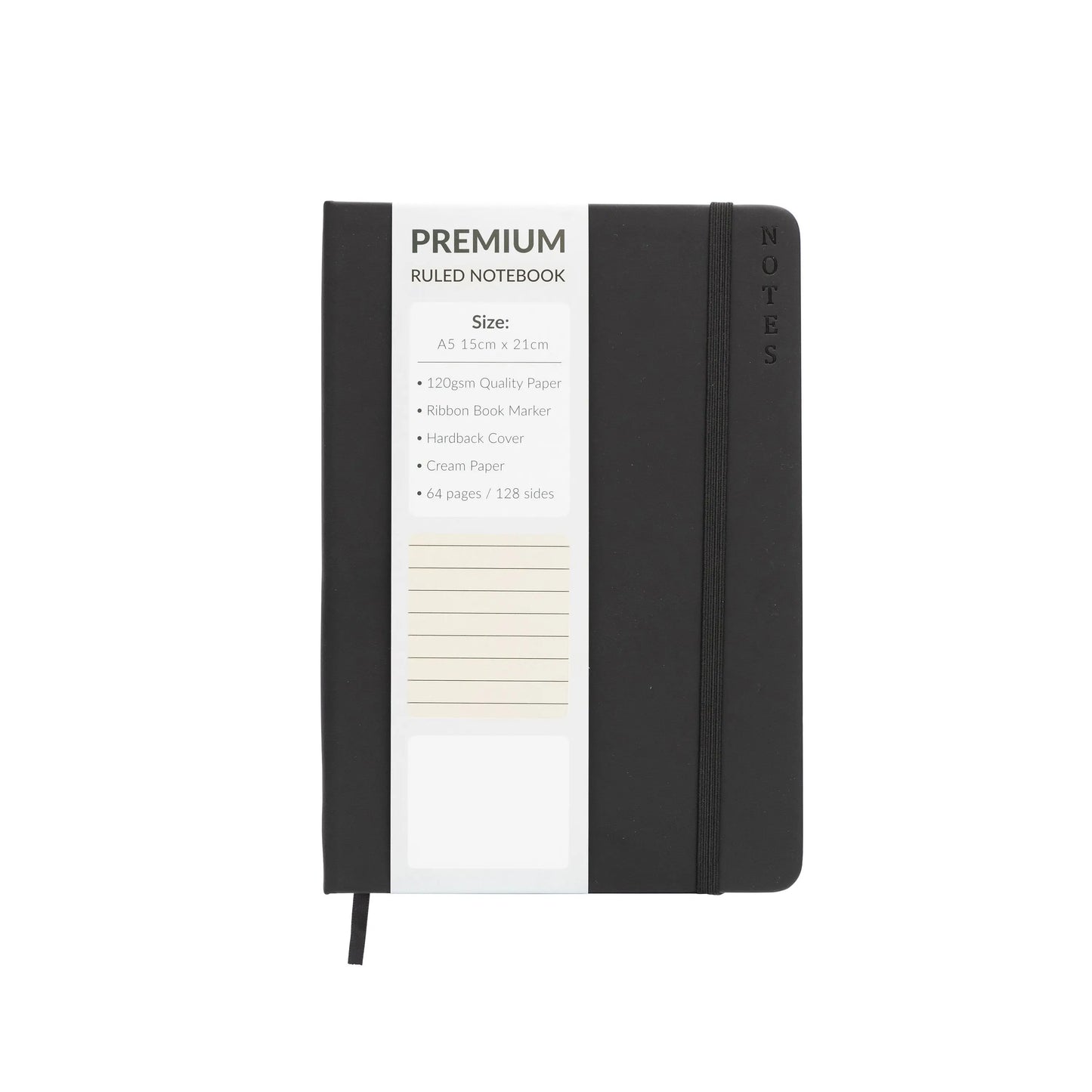 A5 Hardback Lined Notebook Ruled Notepad Notes Diary Journal Premium Book Keechi & co.
