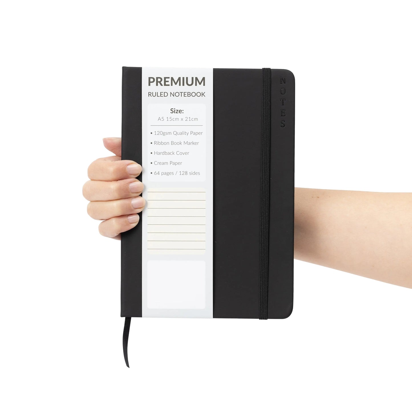 A5 Hardback Lined Notebook Ruled Notepad Notes Diary Journal Premium Book Keechi & co.