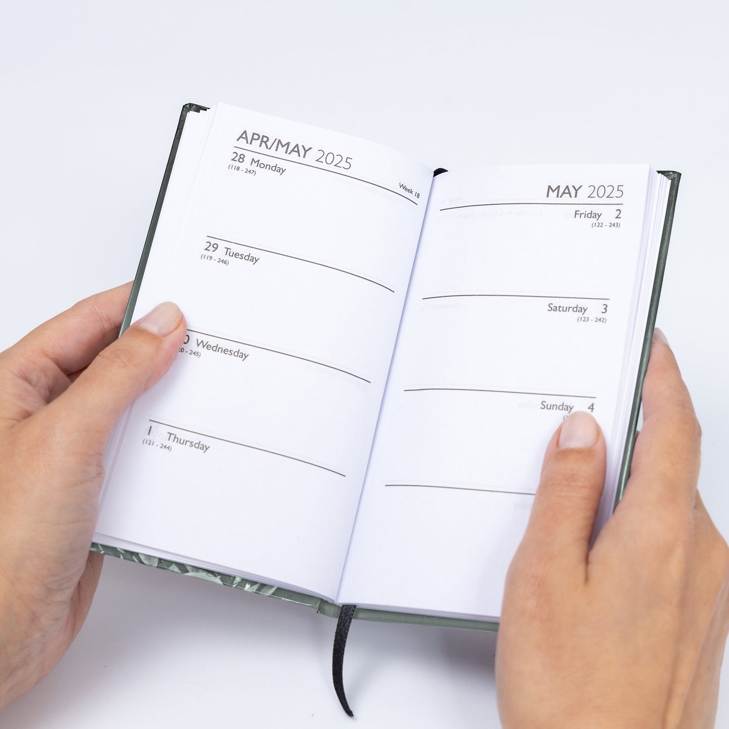 2025 Diary A5 Slim Pocket Size Week to View 2025 Diaries Full Year Planner