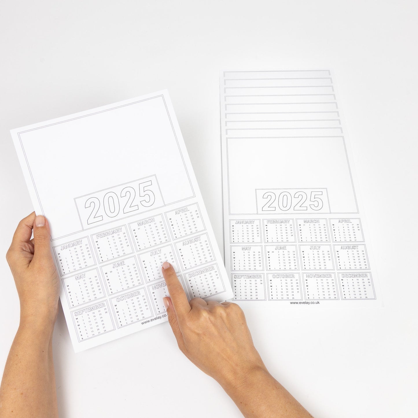 2025 A4 Calendar Blanks: Craft DIY, White Cardstock (Pack of 20) Etsy