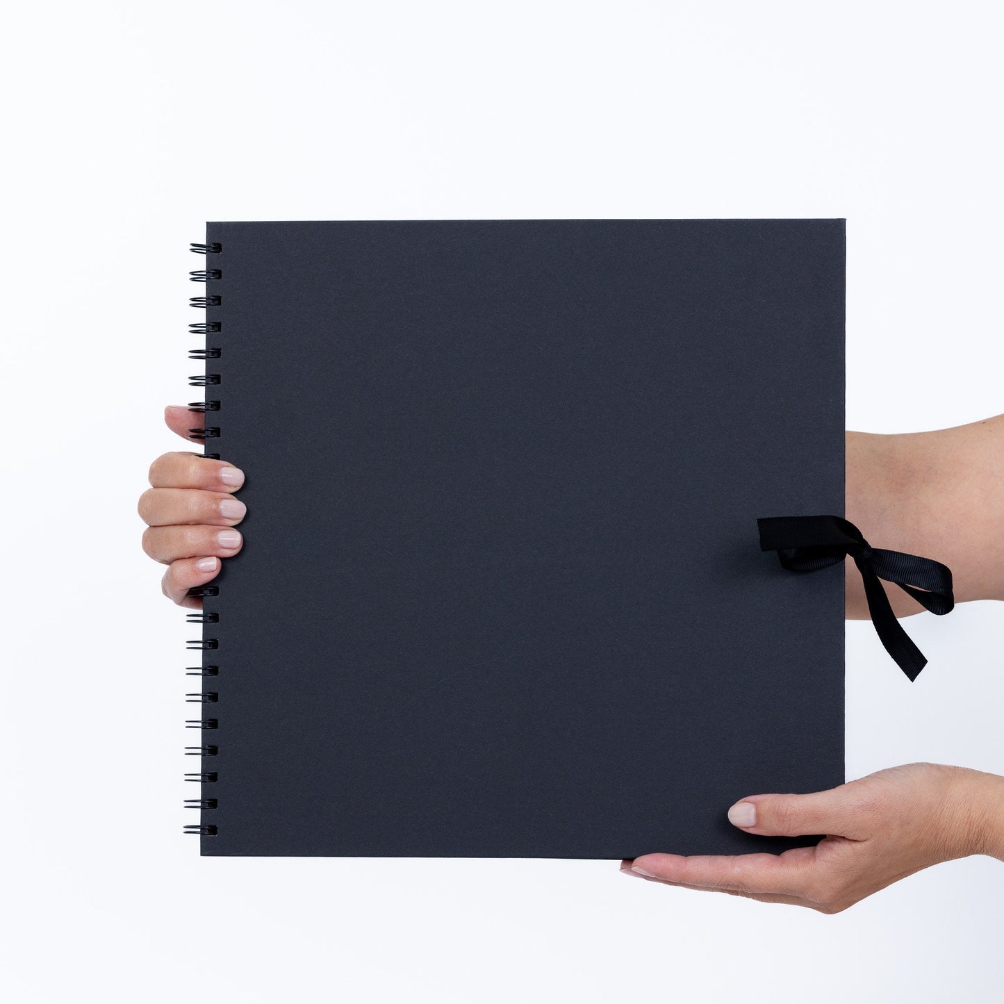 Square Kraft Paper Scrapbook: Spiral Bound Photo Album with Ribbon Etsy