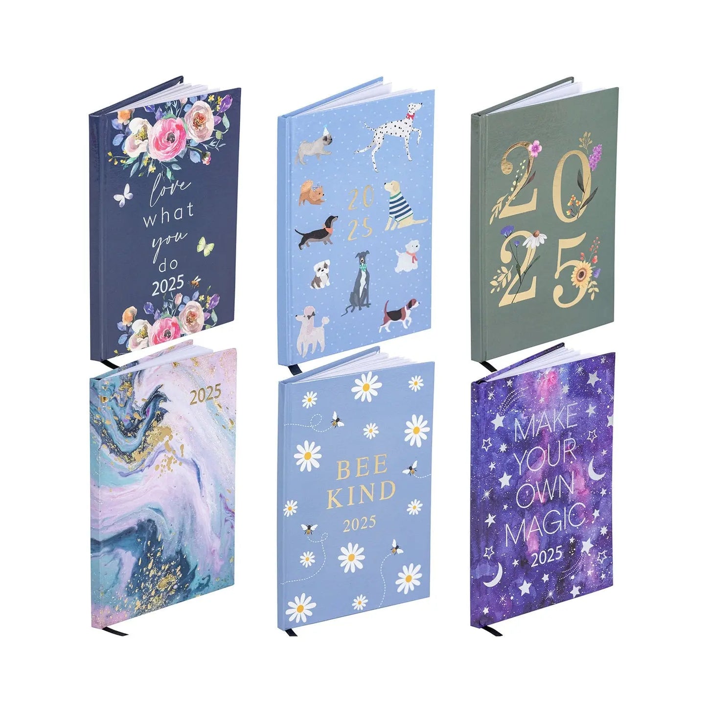 2025 Diary A5 Week to View 2025 Diaries Full Year Organiser Calendar Planner Keechi & co.