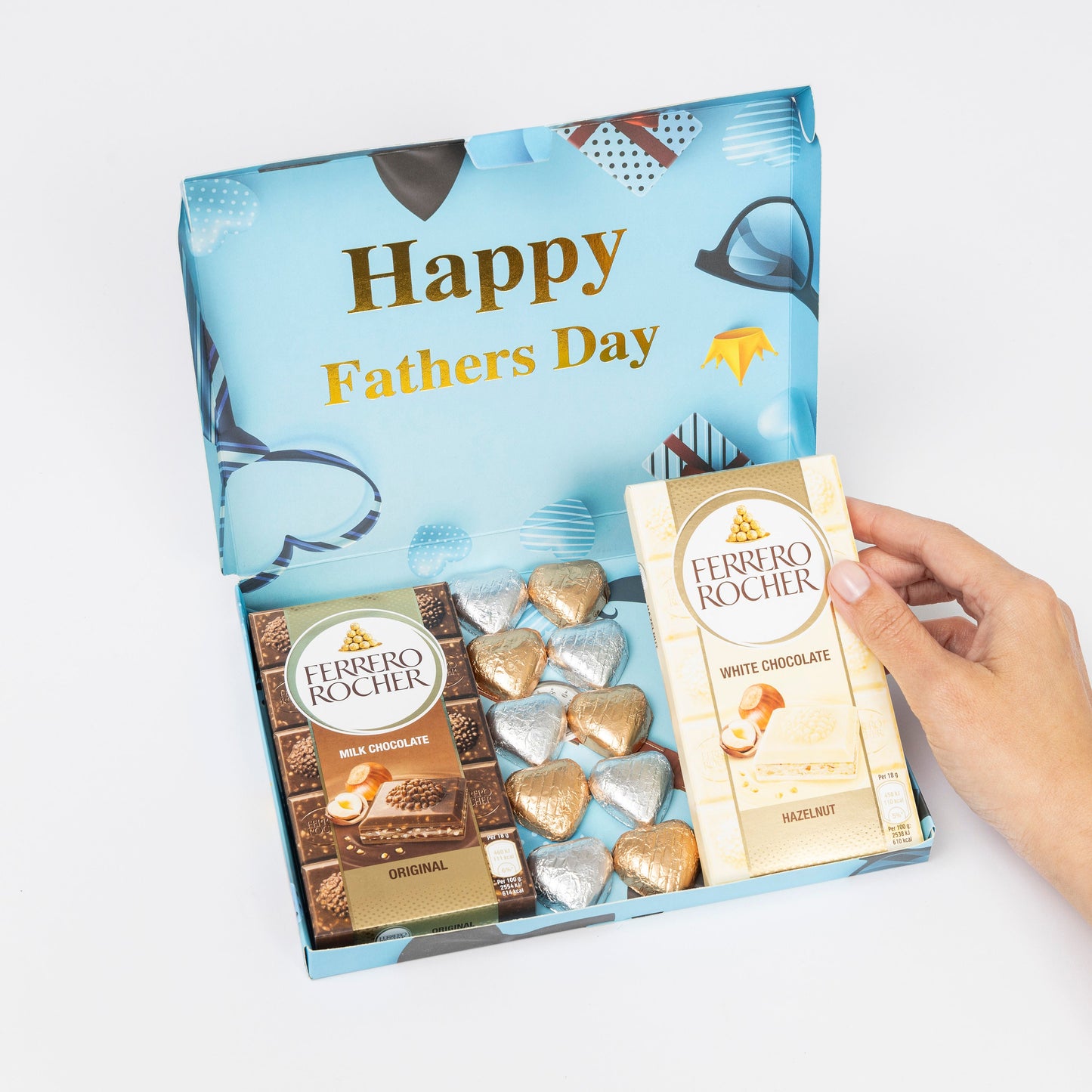 Ferrero Rocher Milk White Chocolate Bars Dad Gift Hamper Happy Fathers Day Etsy