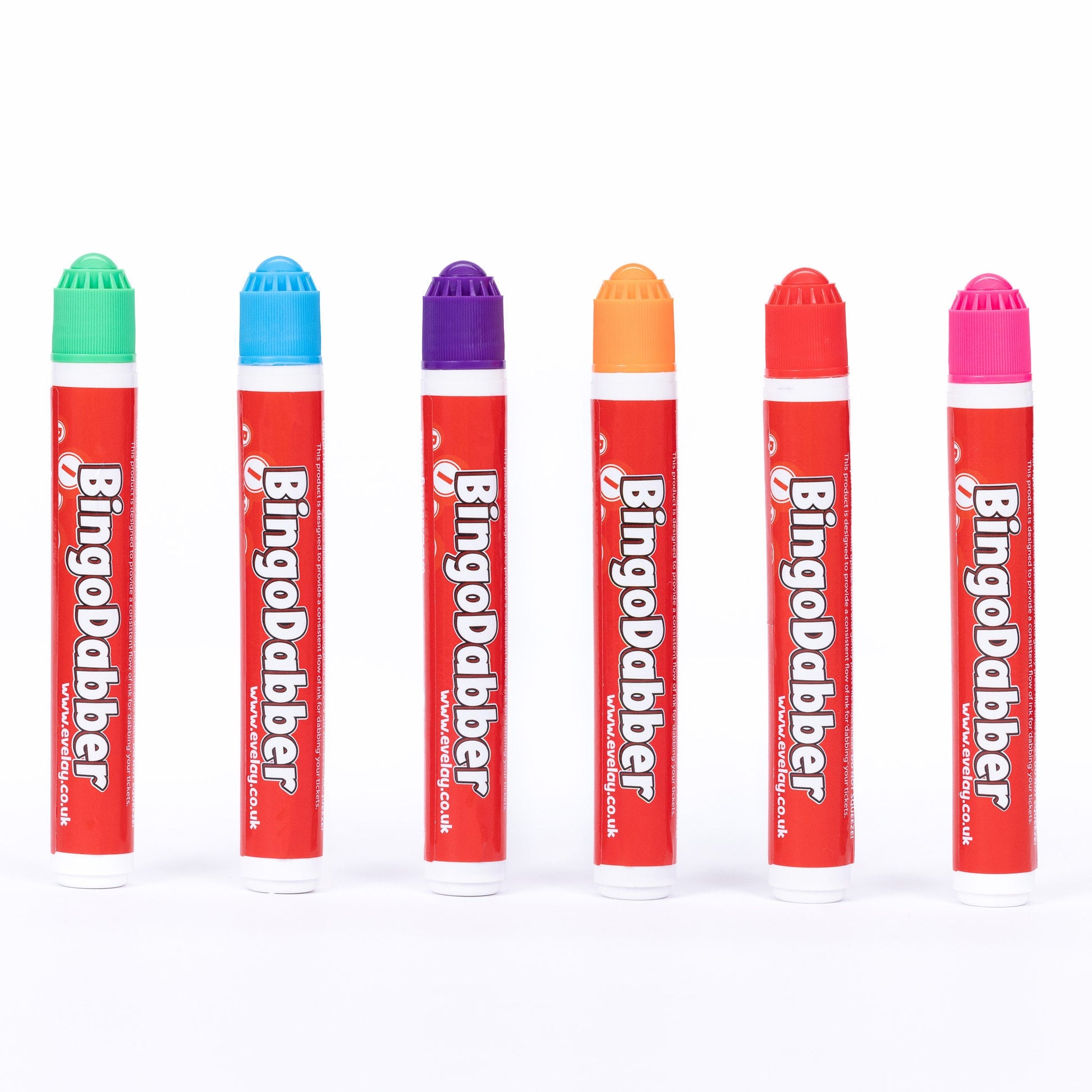 6 Coloured Bingo Dabbers Felt Markers Mixed Pens Ticket Dobbers Non Drip Job Etsy