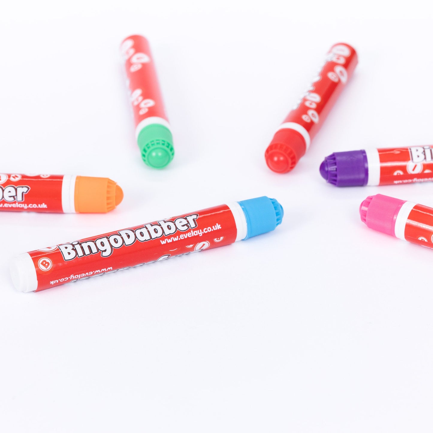 6 Coloured Bingo Dabbers Felt Markers Mixed Pens Ticket Dobbers Non Drip Job Etsy