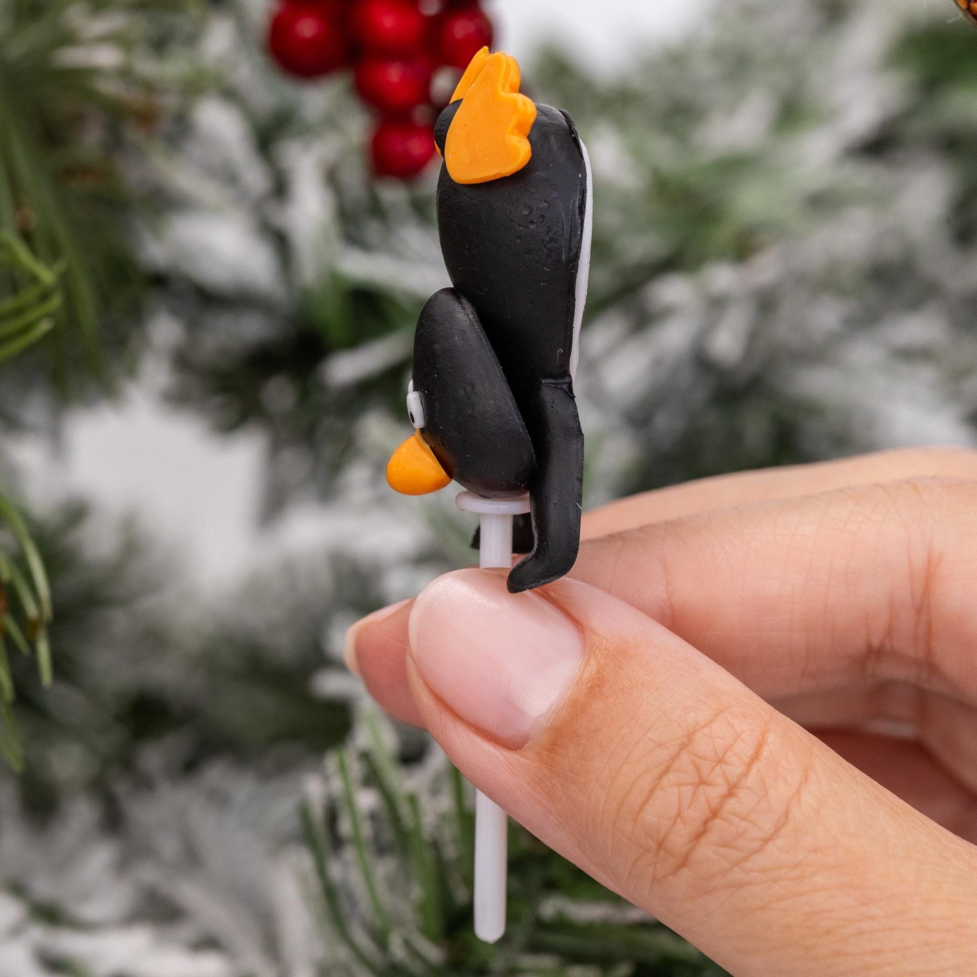 Penguin Cake Toppers: 3D Christmas Cake Decorations (Set of 6) Etsy