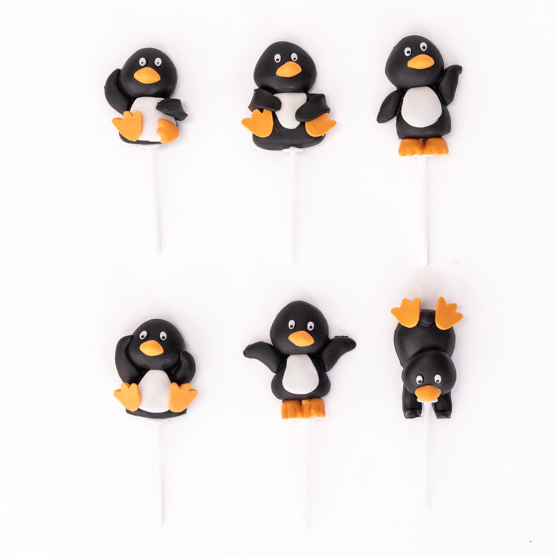 Penguin Cake Toppers: 3D Christmas Cake Decorations (Set of 6) Etsy