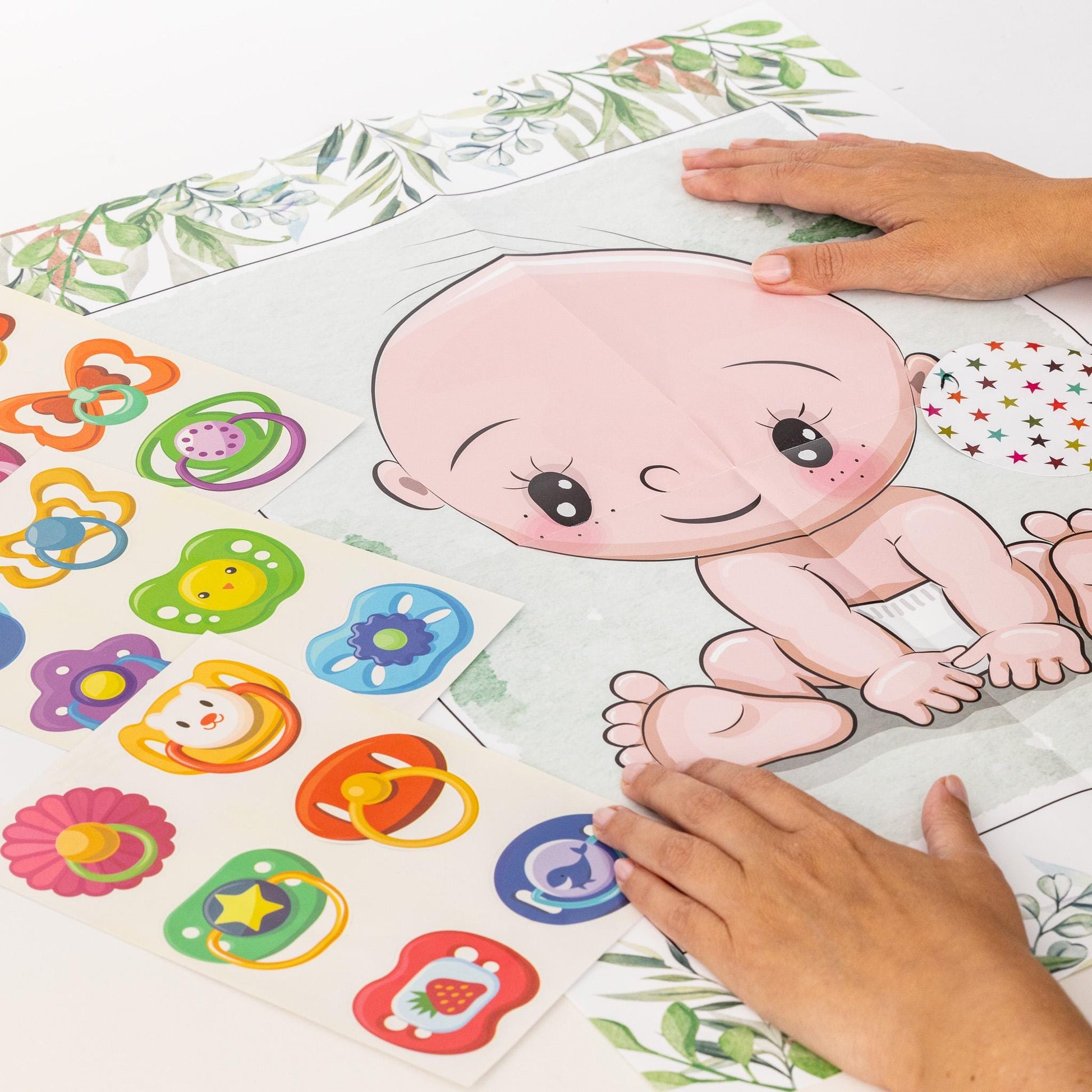 Pin The Dummy OnThe Baby Girl Boy baby shower Party  Game Select Number of Players Etsy