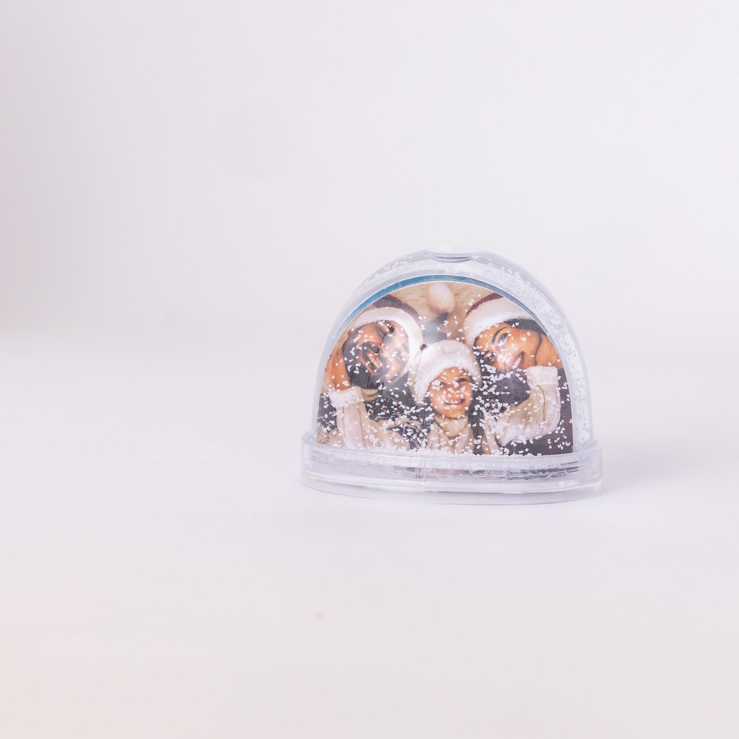 Christmas Snow Globe Insert Add Your On Photo Double Sided Plastic 93x 75mm Etsy