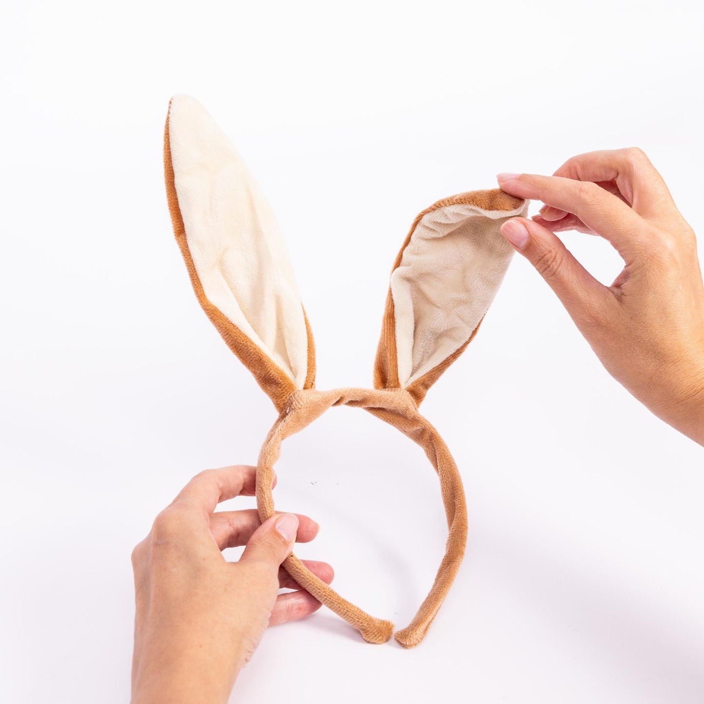 Brown Rabbit Ears Hare Headband Fancy Dress Costume Accessory Easter Bunny