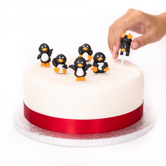 Penguin Cake Toppers: 3D Christmas Cake Decorations (Set of 6) Etsy