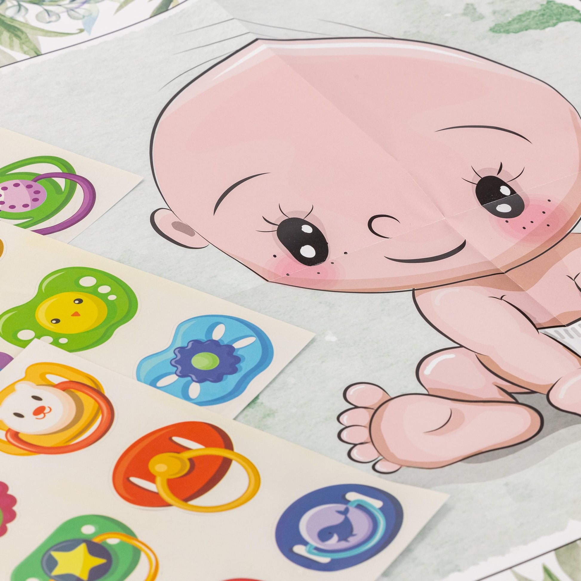 Pin The Dummy OnThe Baby Girl Boy baby shower Party  Game Select Number of Players Etsy