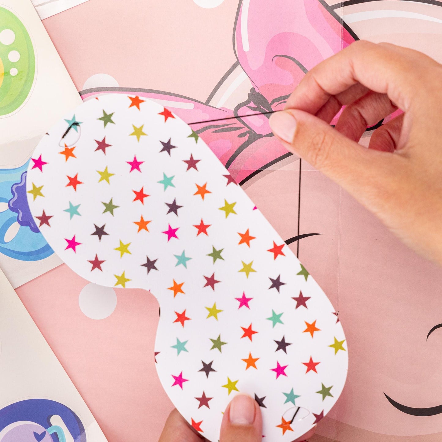 Pin the Dummy Baby Shower Game: A2 Poster, Eye Mask & Stickers
