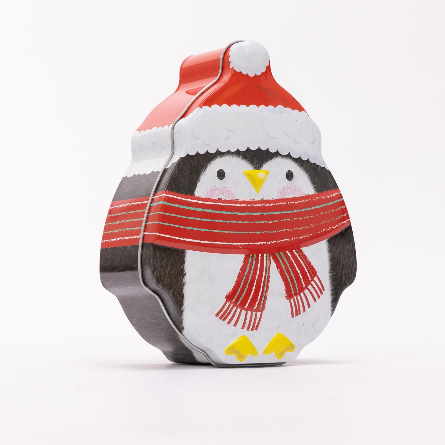 Santa Shaped Christmas Tin Set: Festive Holiday Storage Tins
