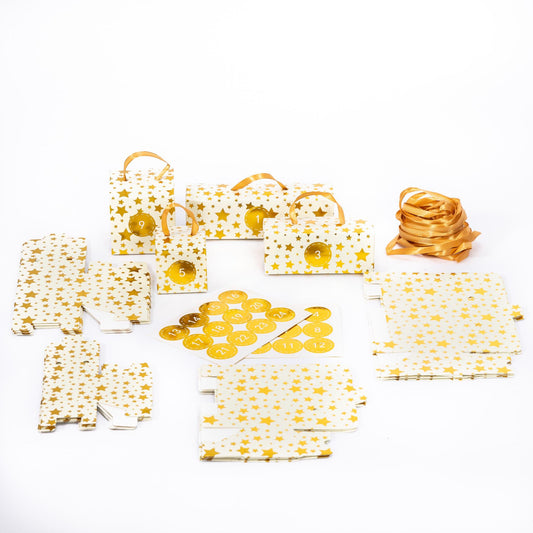 Make & Fill Your Own Advent Calendar Vintage Christmas Tree Decoration GOLD Etsy