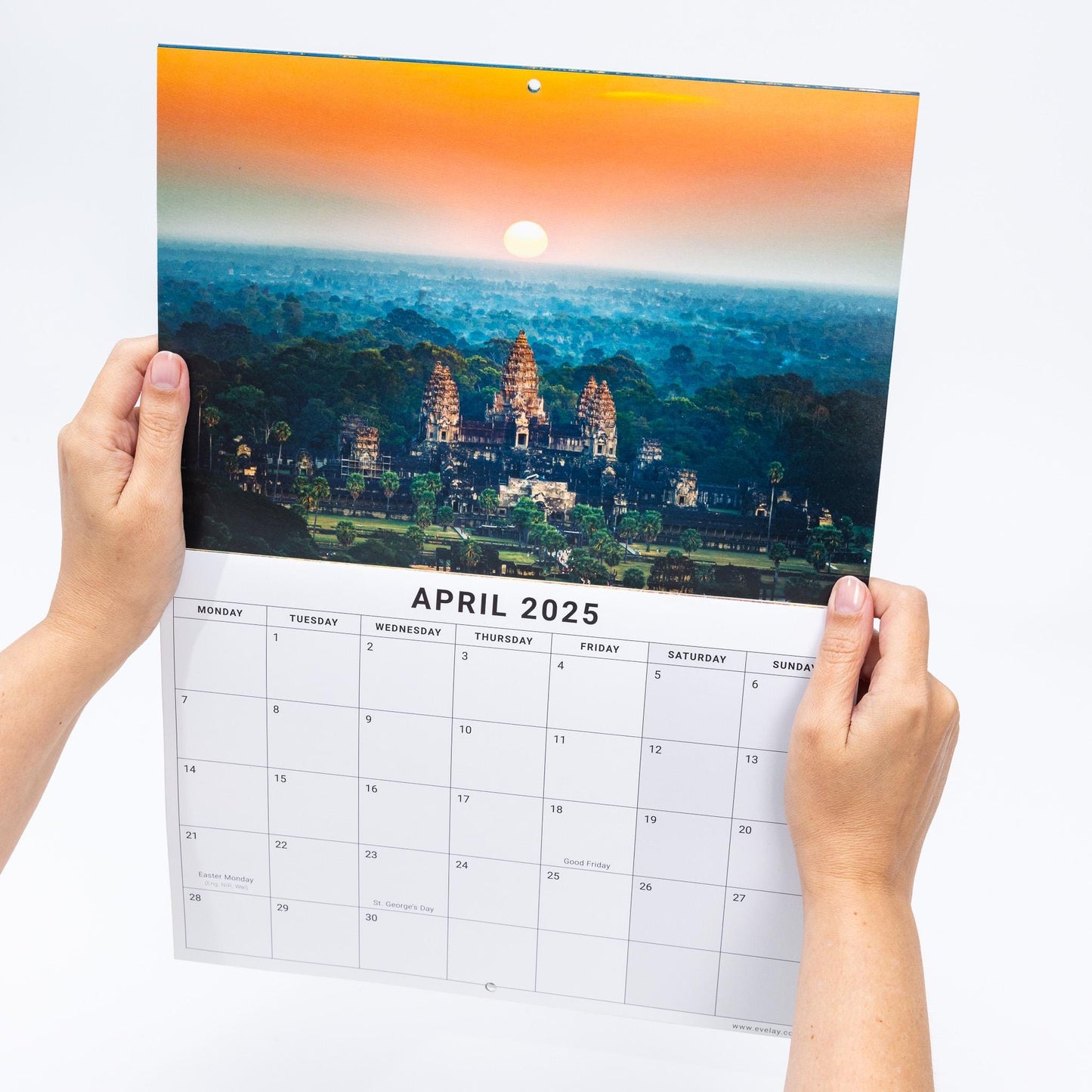 2025 Calendar World Wonders Wall Monthly Planner Family Home Organiser Funny