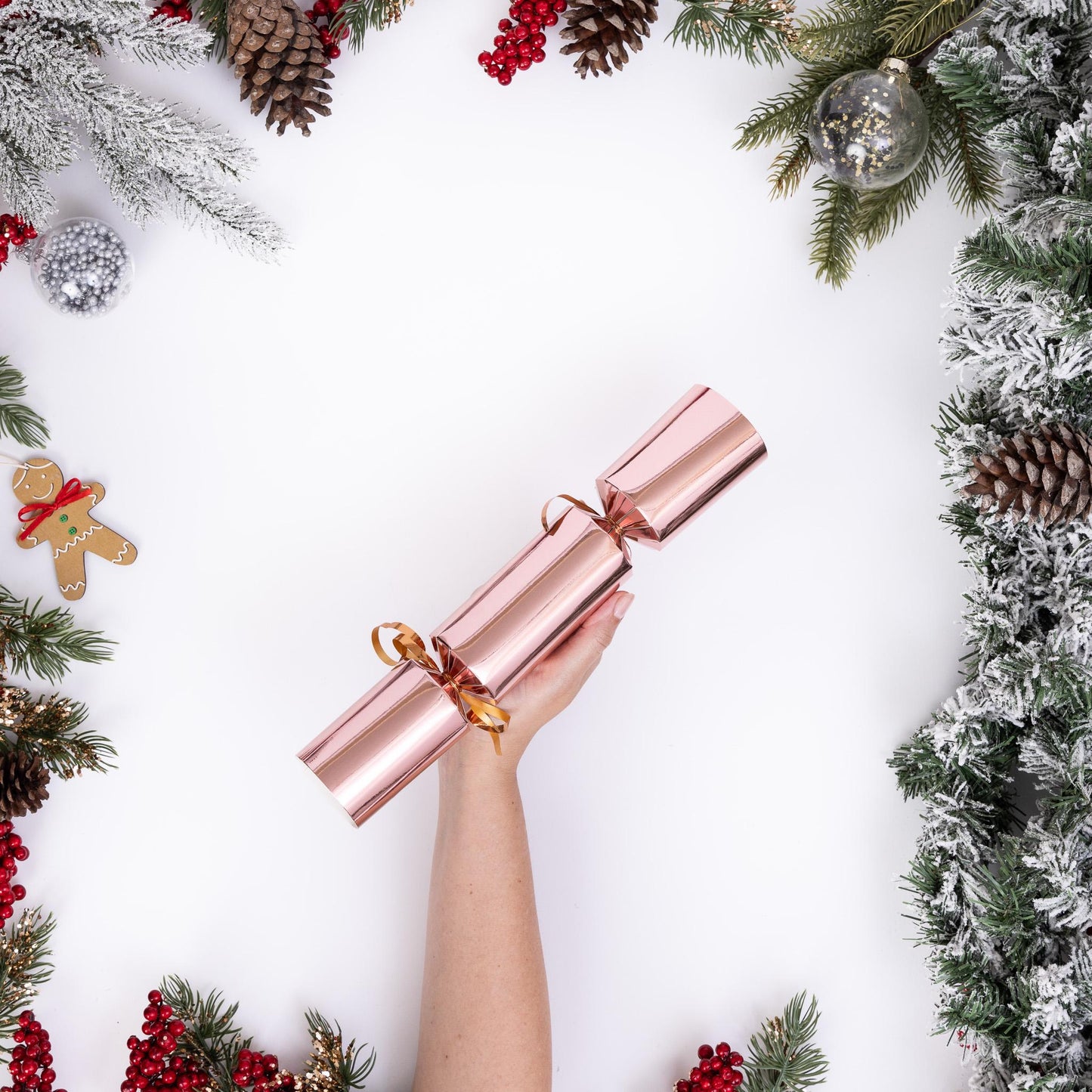 Make Your Own Rose Gold foil Christmas Crackers Etsy