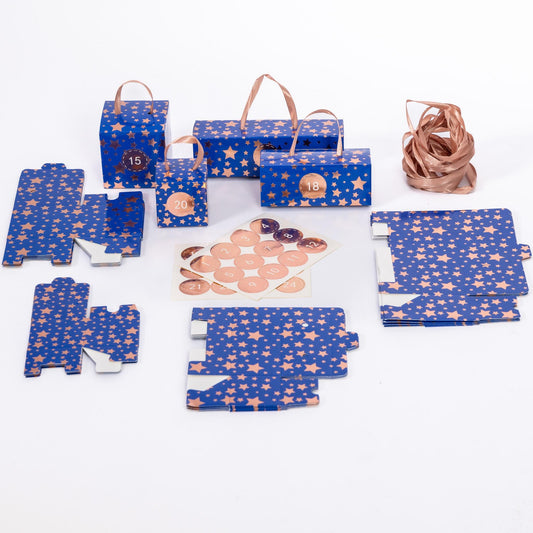 Make & Fill Your Own Advent Calendar Vintage Christmas Tree Decoration BLUE Etsy