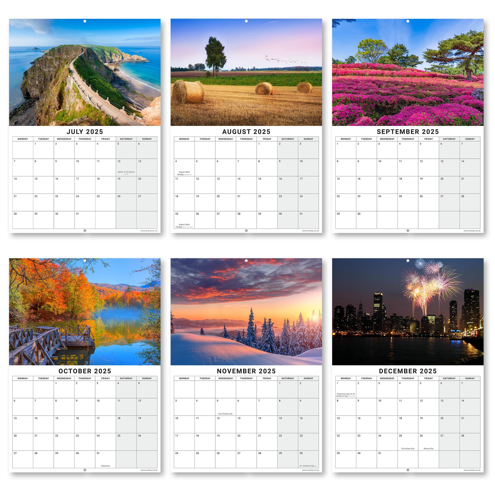 2025 Calendar Seasons Wall Monthly Planner Family Home Organiser 12 Months Seasons Etsy