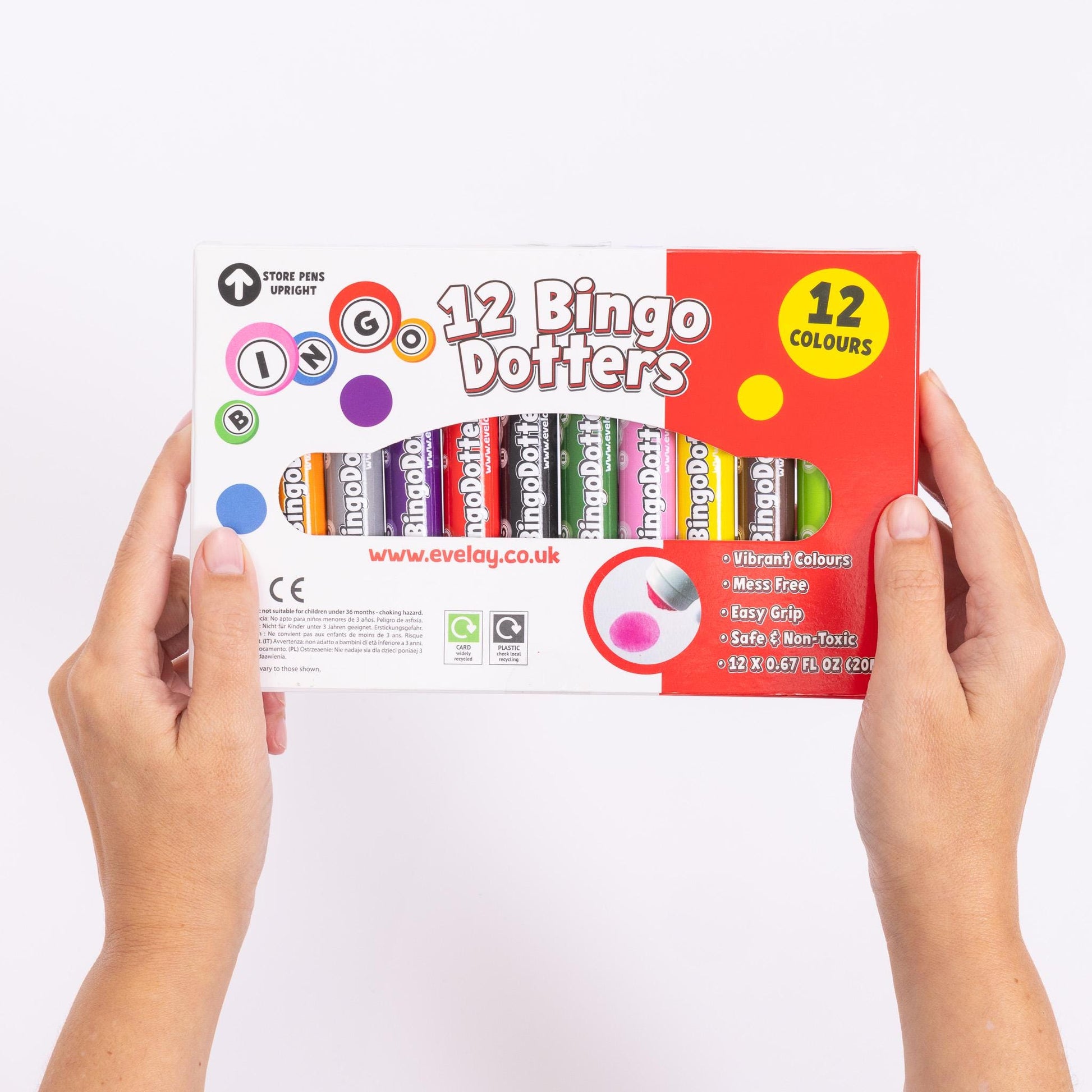 12 bingo Dabbers Coloured Markers Felt Dot  Mixed Pens Ticket Dabbers Non Drip Etsy