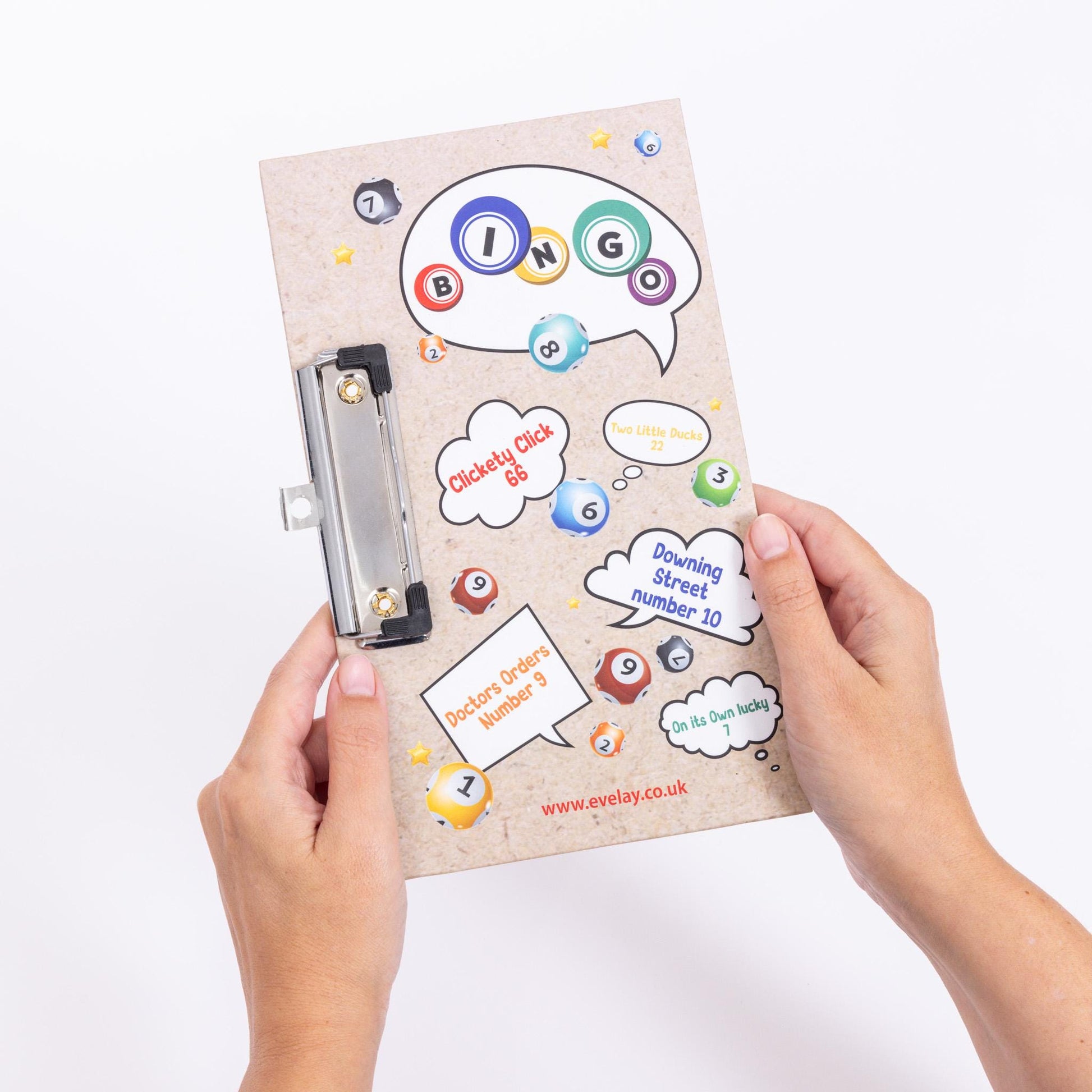 Bingo Board With Clasp Clip Fun Game Clip 24cm x 15cm Etsy