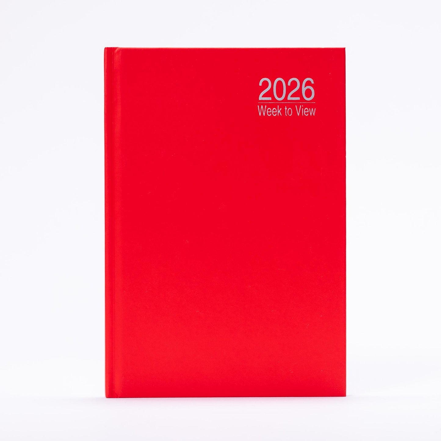 2026 A5 Red Hardback Diary: Week To View Planner