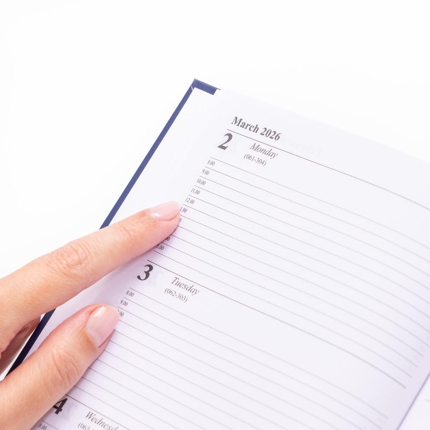 2026 Diary A5 Week to view Full Year Office Year Planner Hardback Diaries navy