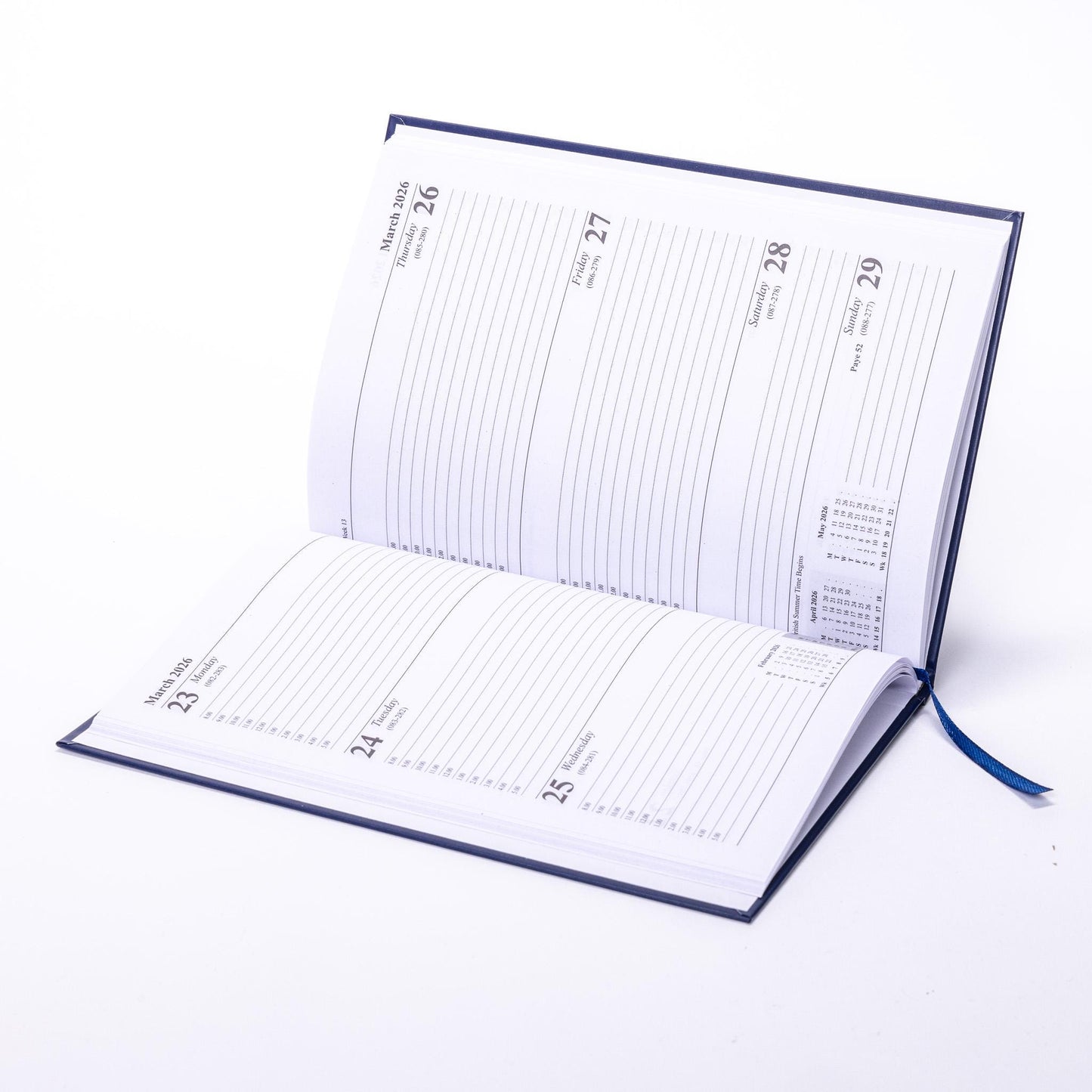 2026 Diary A5 Week to view Full Year Office Year Planner Hardback Diaries navy