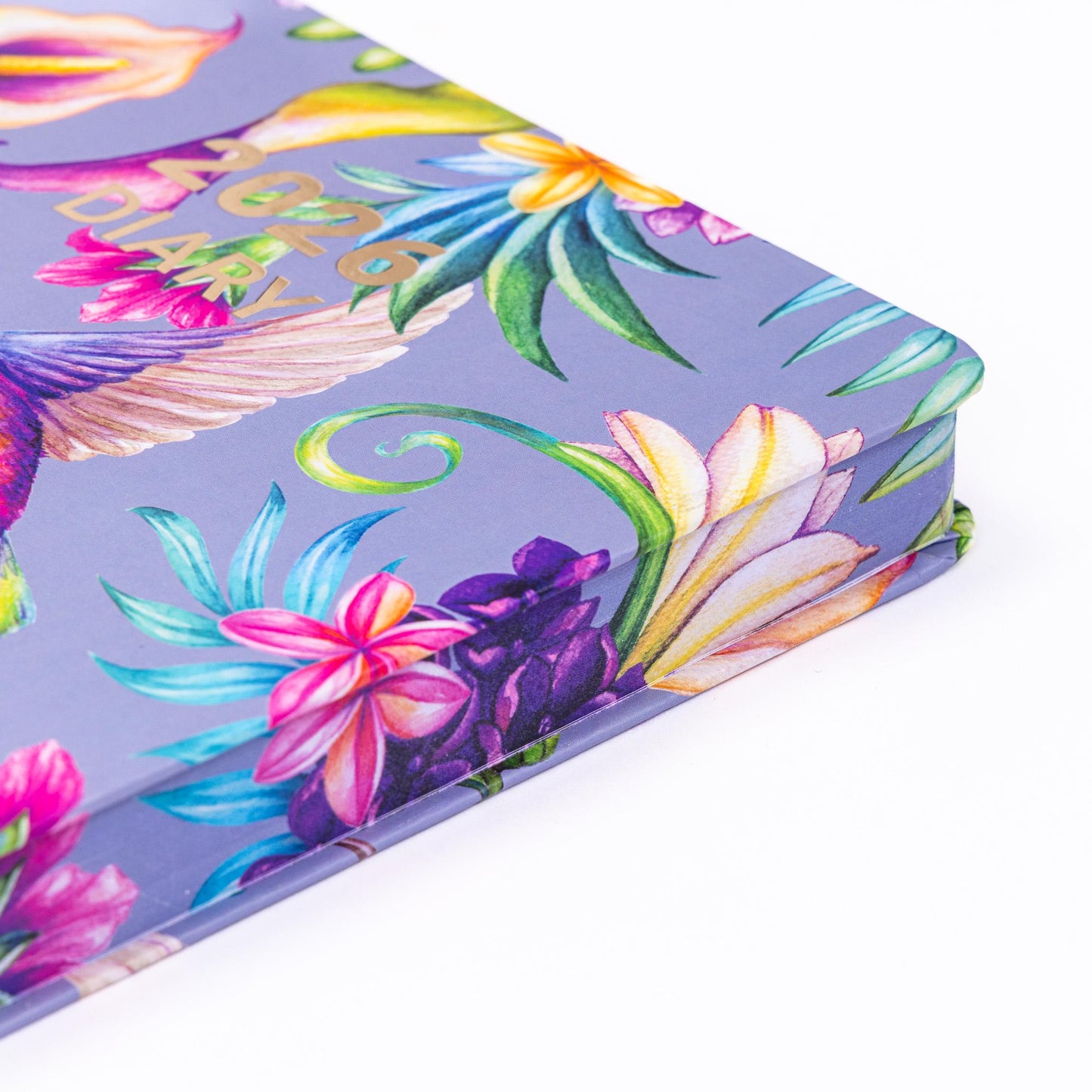 2026 Diary A5 Page a day Full Year Office Year Planner Hardback Diaries bird flower diary