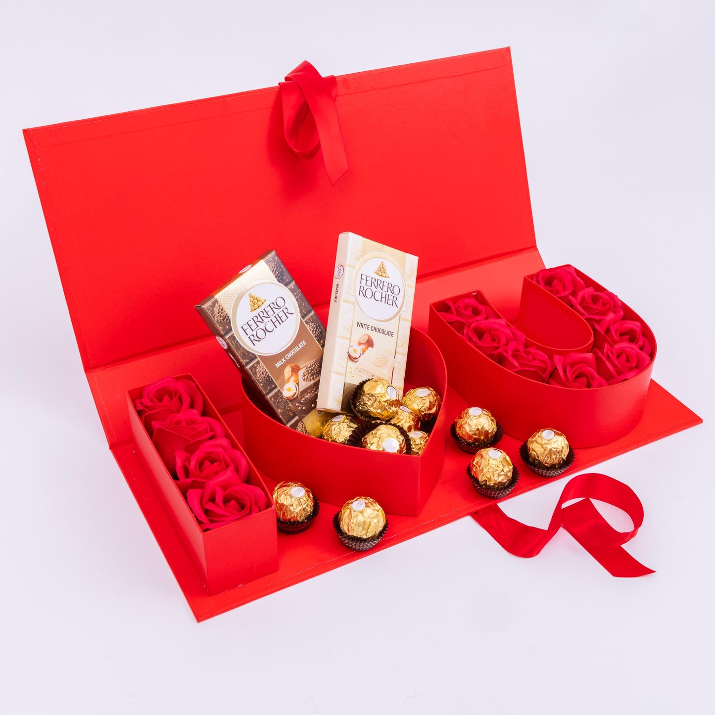 Ferrero Rocher Chocolate Gift Box: Milk & White Chocolate Hamper