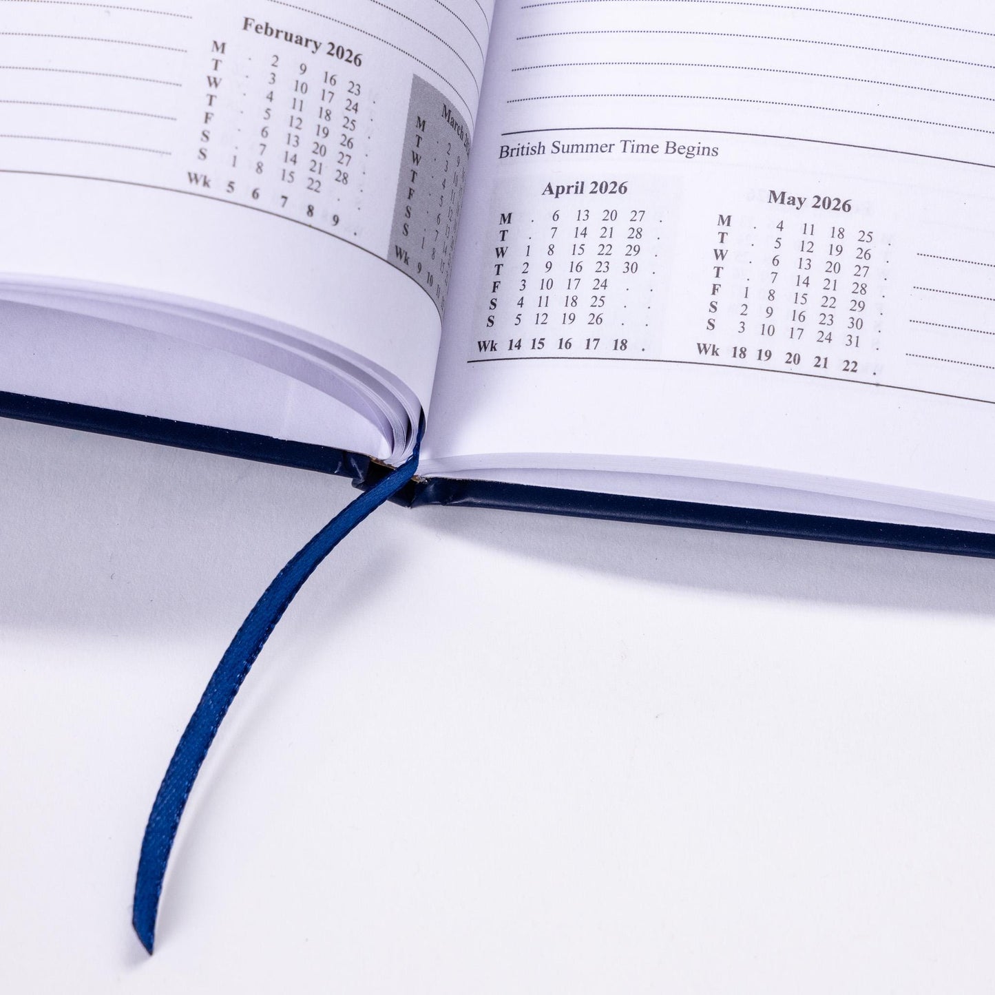 2026 A5 Week To View Diary Full Year Planner Organiser Hardback Cover With Times