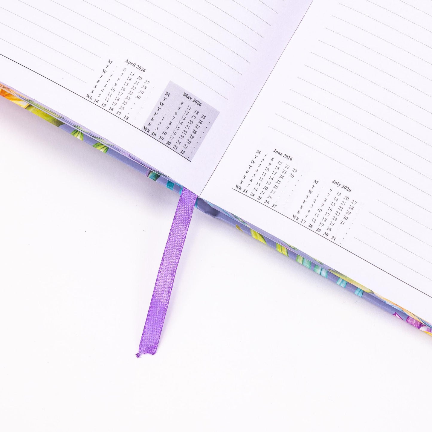 2026 Diary A5 Page a day Full Year Office Year Planner Hardback Diaries bird flower diary