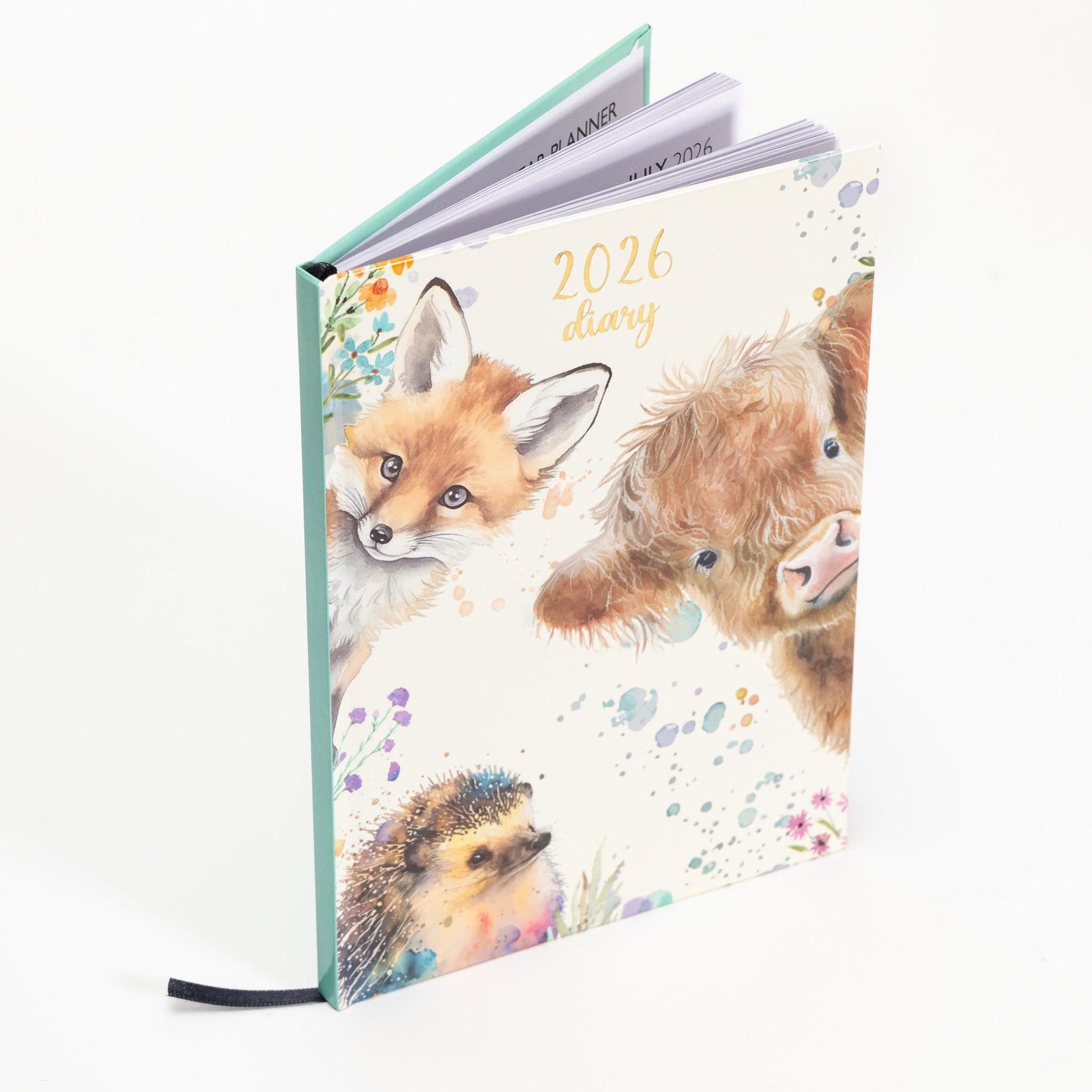 2026 Diary A5 Week to View 2026 Diaries Year Organiser Calendar Highland Cow Etsy