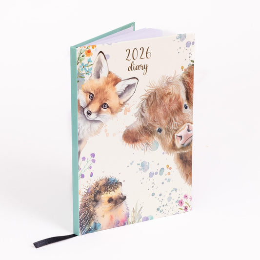 2026 Diary A5 Week to View 2026 Diaries Year Organiser Calendar Highland Cow Etsy