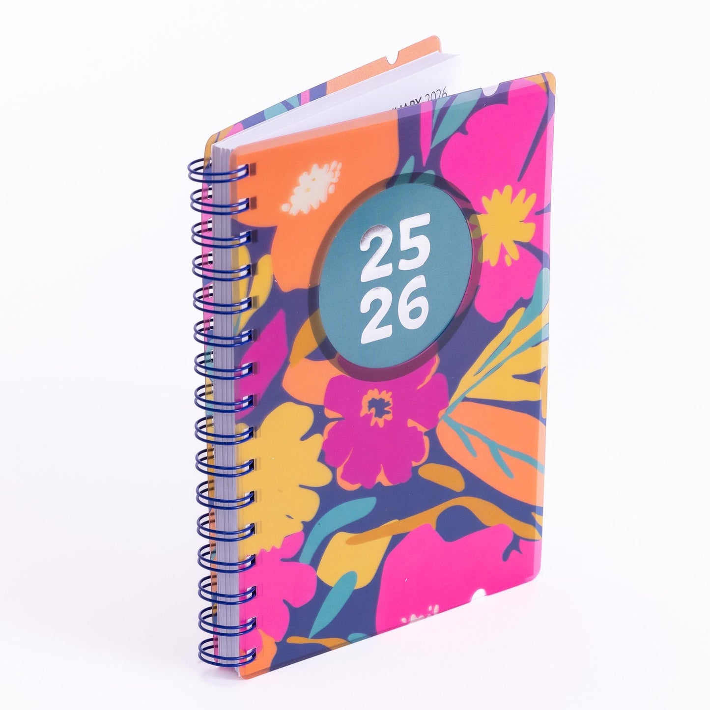 2025-2026 Academic A5 Page A Day Diary Spiral School Mid Year Teacher Softcover