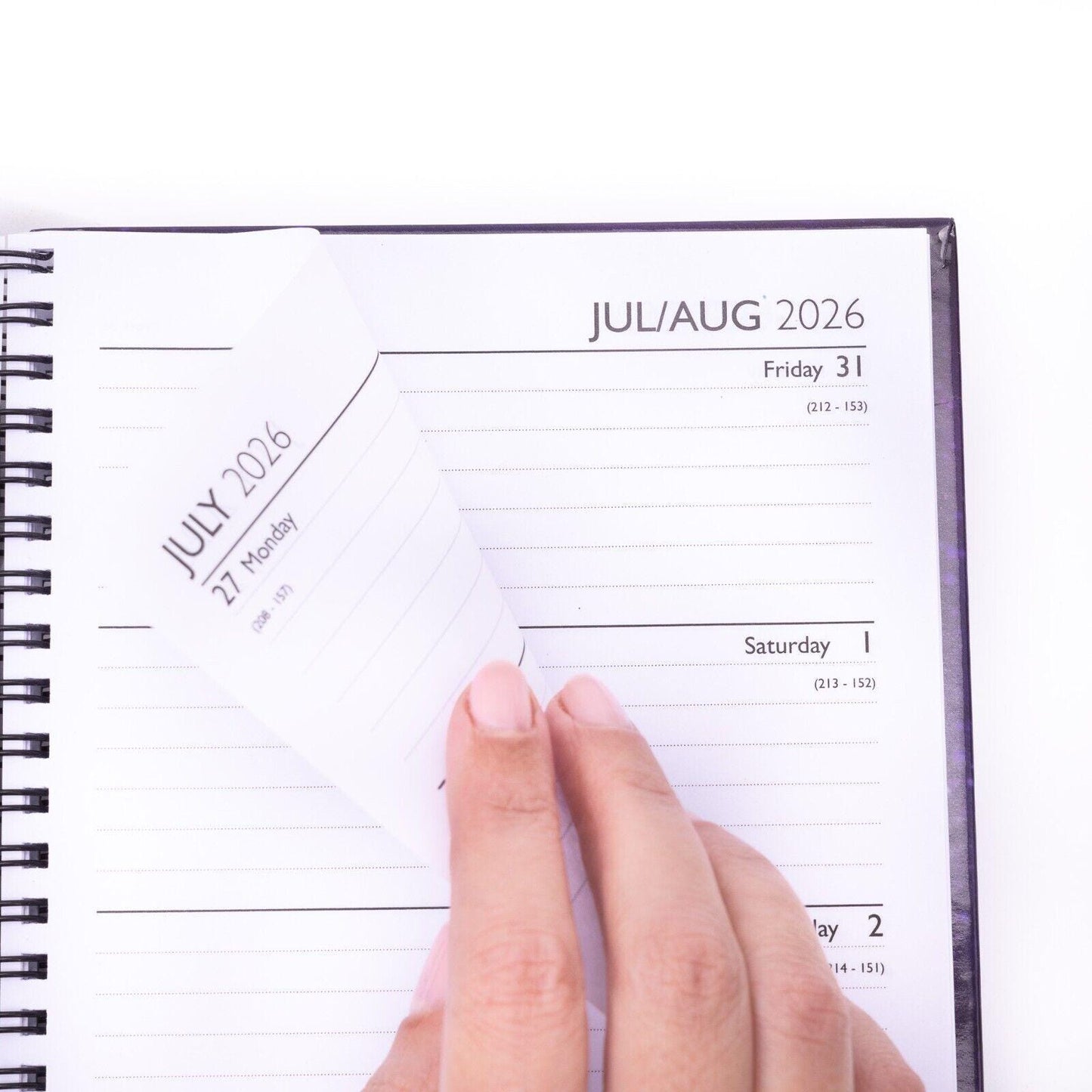 2026 A5 Week To View Diary Full Year Planner Desk Organiser Spiral Hardback Book