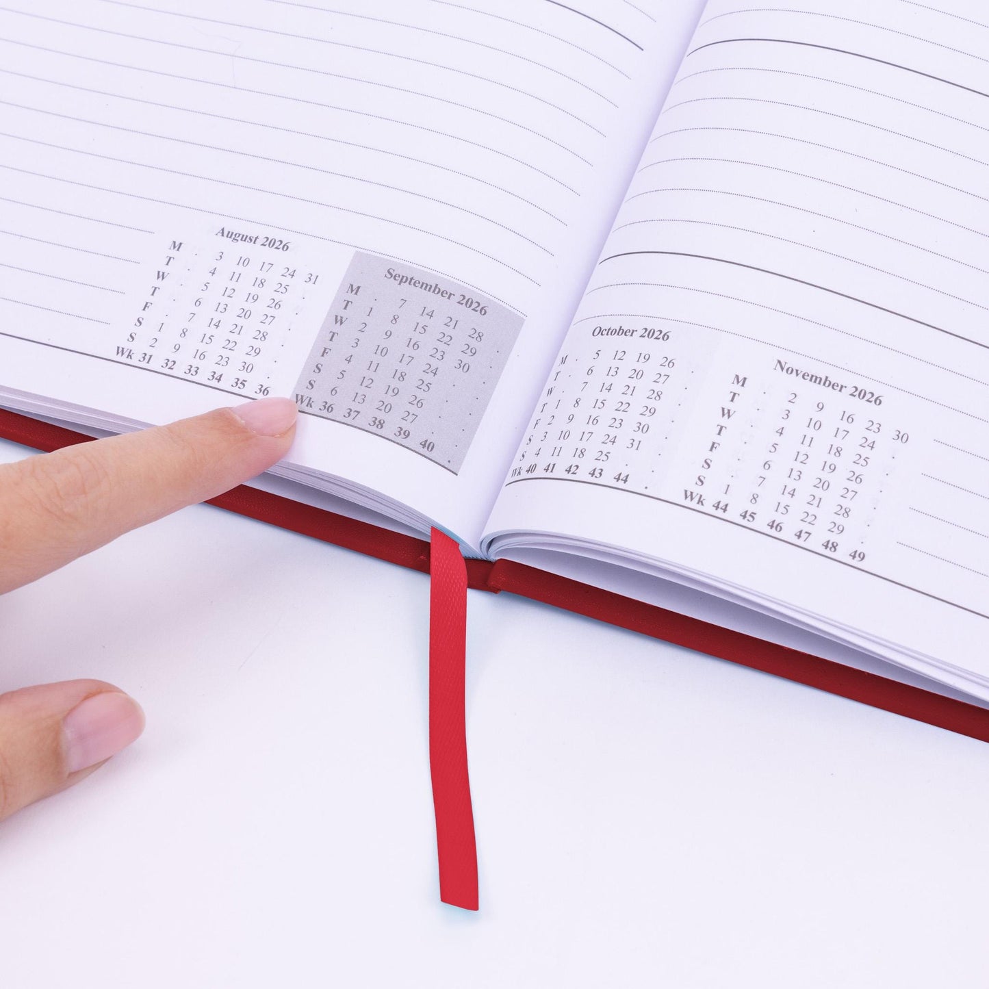 2026 Diary A5 Week To View Full Year Planner Desk Office Diaries Hardback