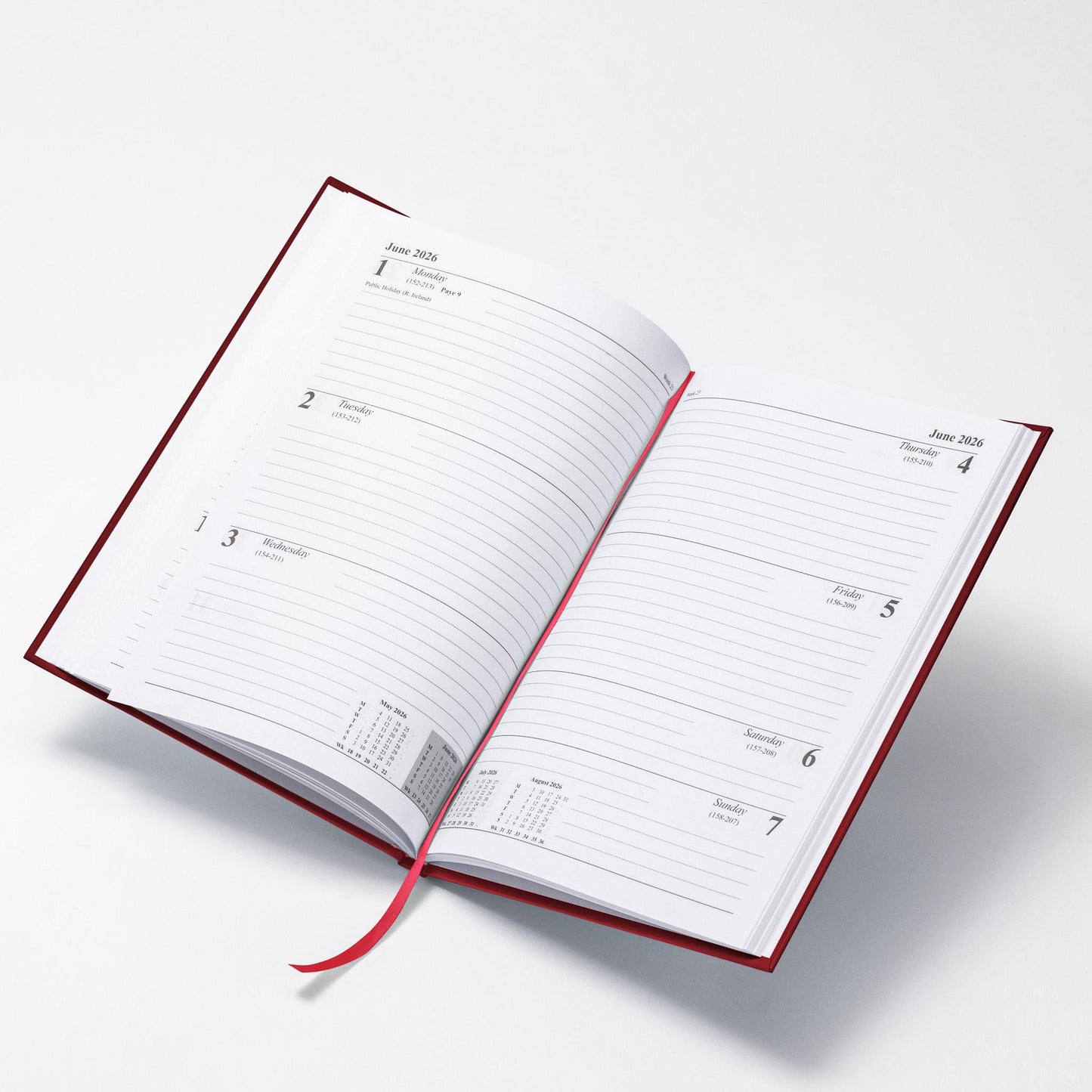 2026 Diary A5 Week To View Full Year Planner Desk Office Diaries Hardback